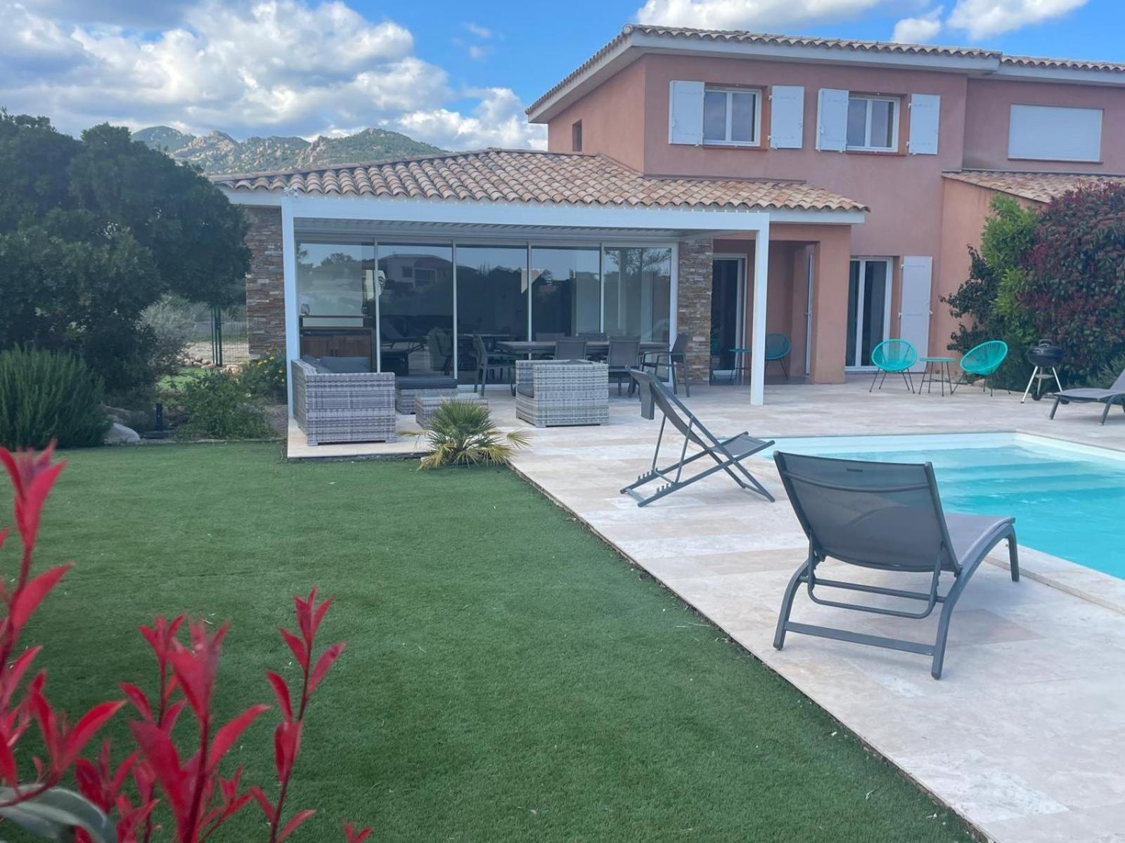 Villa Chez Géraldine Piscine chauffée, proche plage et rivière Lecci Extérieur photo